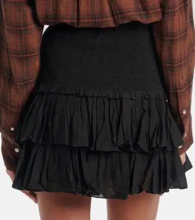 Marant Étoile Naomi tiered cotton-blend miniskirt | Thumbnail 4