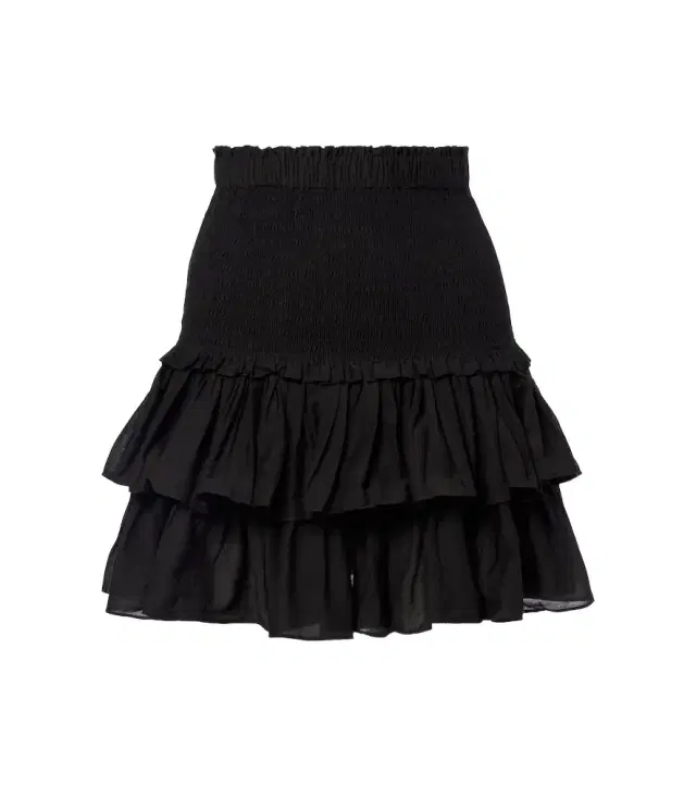 Naomi tiered cotton-blend miniskirt