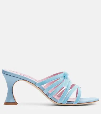 Manolo Blahnik Clementel 70 velvet mules | Thumbnail 2 Manolo Blahnik Clementel 70 velvet mules | Thumbnail 2