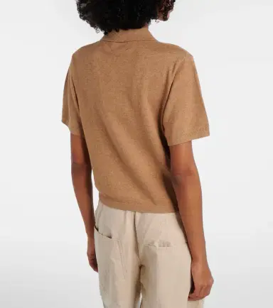 Marant Etoile Althea cotton and wool polo shirt | Thumbnail 3