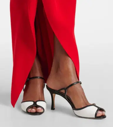 Manolo Blahnik Versari 70 leather mules | Thumbnail 6 Manolo Blahnik Versari 70 leather mules | Thumbnail 6