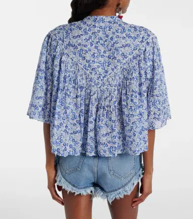 Marant Étoile Veelia floral cotton top | Thumbnail 2 Marant Étoile Veelia floral cotton top | Thumbnail 2
