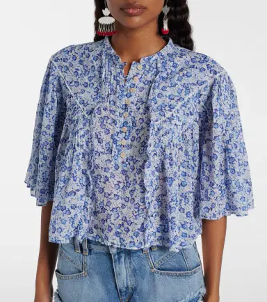Marant Étoile Veelia floral cotton top | Thumbnail 5 Marant Étoile Veelia floral cotton top | Thumbnail 5