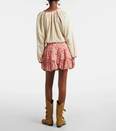 Marant Étoile Jocadia floral cotton skort | Thumbnail 4