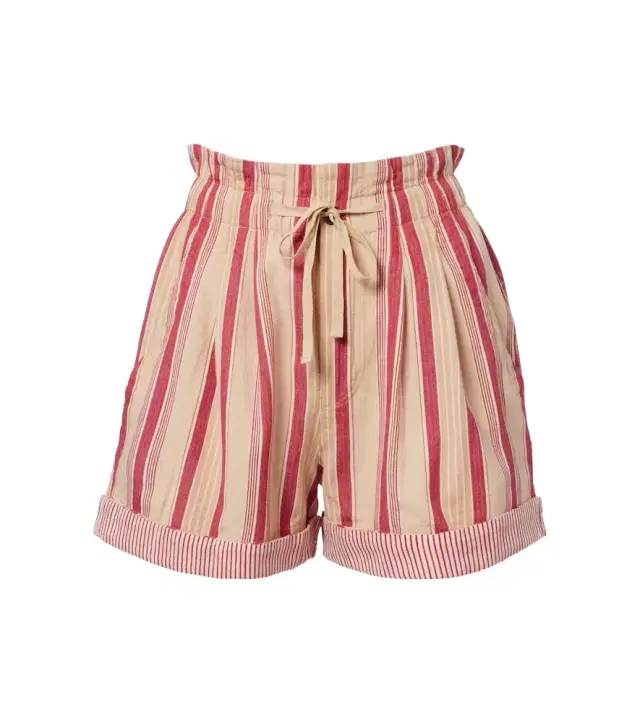 Marant Etoile Nirma striped cotton shorts