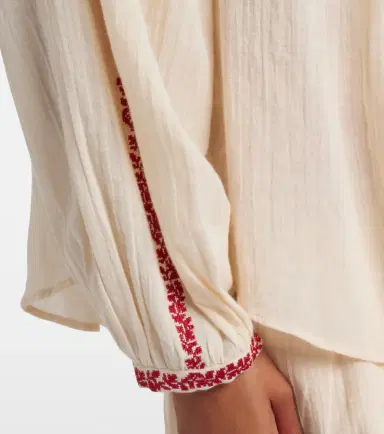 Marant Étoile Lena embroidered cotton blouse | Thumbnail 4 Marant Étoile Lena embroidered cotton blouse | Thumbnail 4