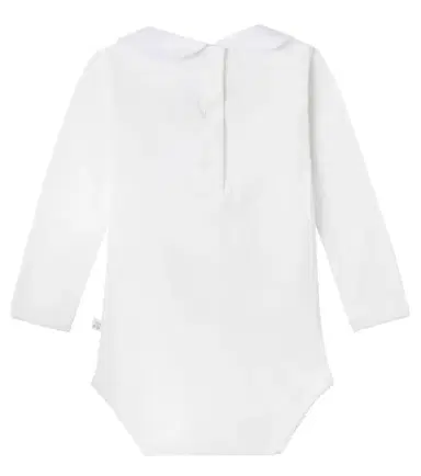 Bonpoint Baby Cygne embroidered cotton bodysuit | Thumbnail 2