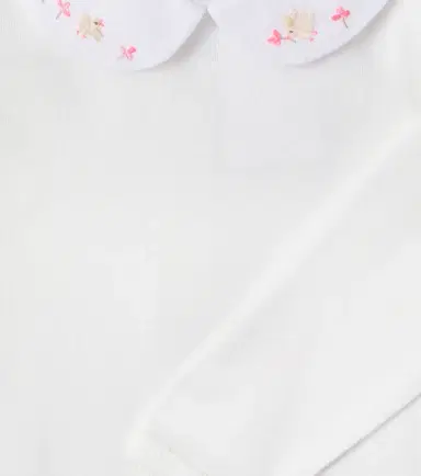 Bonpoint Baby Cygne embroidered cotton bodysuit | Thumbnail 3