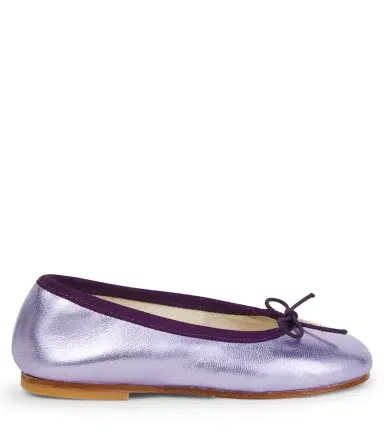 Bonpoint Lisa metallic leather ballet flats | Thumbnail 4