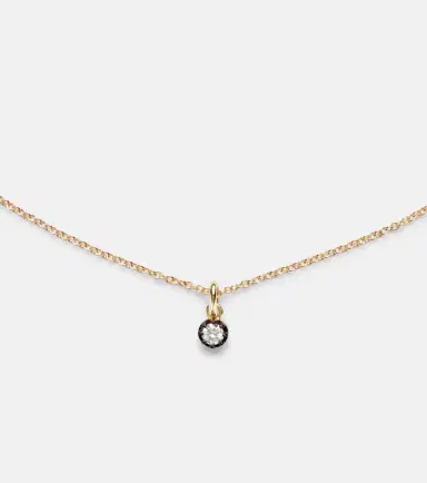 STONE AND STRAND The Shadow 10kt gold choker with diamonds | Thumbnail 2