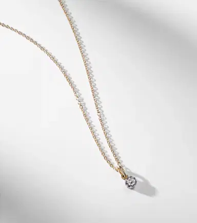STONE AND STRAND The Shadow 10kt gold choker with diamonds | Thumbnail 4
