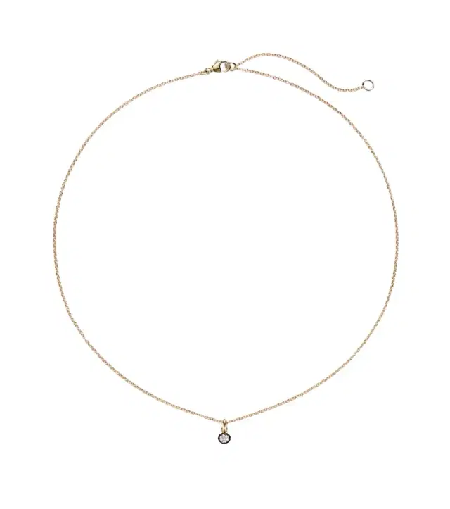 Stone and Strand The Shadow 10kt gold choker with diamonds