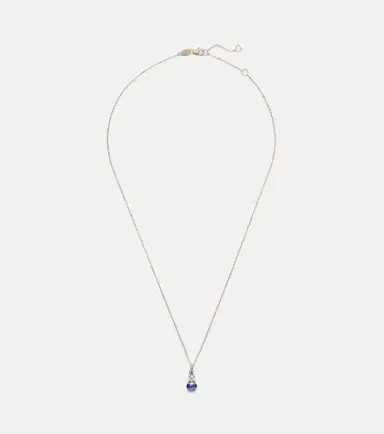STONE AND STRAND Full Volume 14kt gold necklace with sapphire and diamond | Thumbnail 1