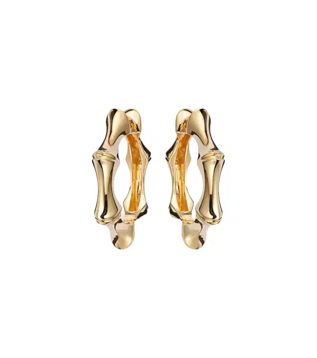 Stone and Strand 14kt gold earrings