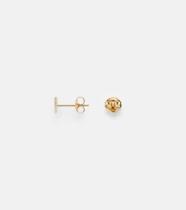 Stone and Strand Scallop Shell 14kt gold earrings | Thumbnail 2