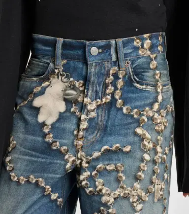 Acne Studios 1981 trompe l'ail wide-leg jeans | Thumbnail 5