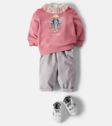 Bonpoint Baby Luciole cotton twill pants | Thumbnail 4