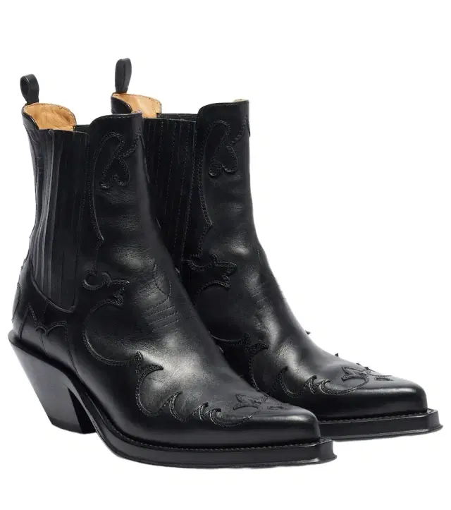 Gabriela Hearst Cassidy cow-print leather cowboy boots