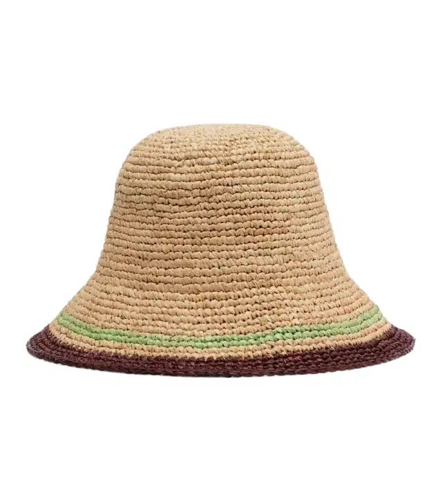 Raffia cloche hat