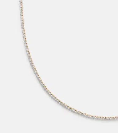 STONE AND STRAND 14kt gold tennis necklace with diamonds | Thumbnail 3