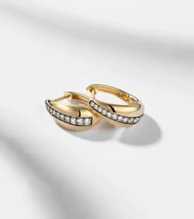 STONE AND STRAND The Night Call 10kt gold earrings with diamonds | Thumbnail 5 STONE AND STRAND The Night Call 10kt gold earrings with diamonds | Thumbnail 5