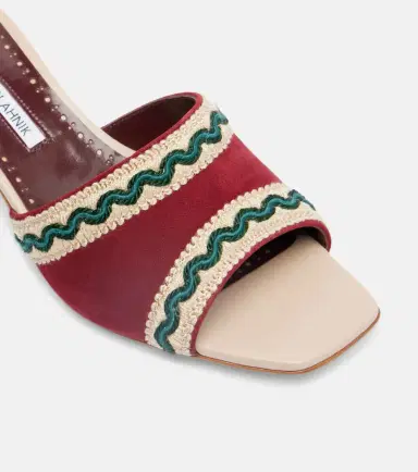 Manolo Blahnik Marebis 50 embroidered suede mules | Thumbnail 2 Manolo Blahnik Marebis 50 embroidered suede mules | Thumbnail 2