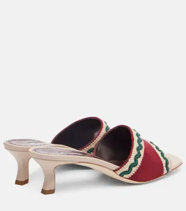 Manolo Blahnik Marebis 50 embroidered suede mules | Thumbnail 3 Manolo Blahnik Marebis 50 embroidered suede mules | Thumbnail 3