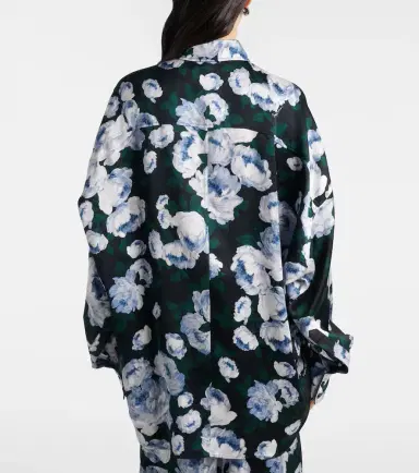Stella McCartney Floral satin blouse | Thumbnail 2 Stella McCartney Floral satin blouse | Thumbnail 2