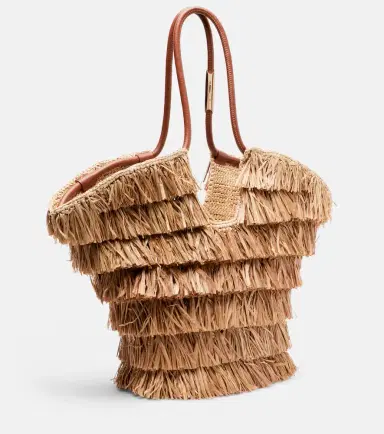 Zimmermann Goldentime Medium raffia tote bag | Thumbnail 2