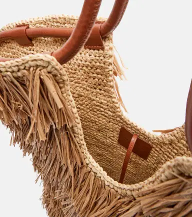 Zimmermann Goldentime Medium raffia tote bag | Thumbnail 3