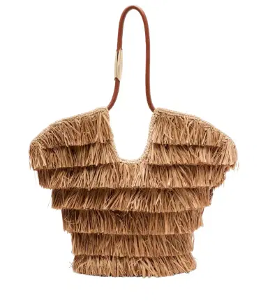 Zimmermann Goldentime Medium raffia tote bag | Thumbnail 1
