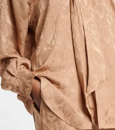 Stella McCartney Leopard-print silk-blend jacquard blouse | Thumbnail 2