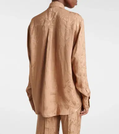Stella McCartney Leopard-print silk-blend jacquard blouse | Thumbnail 3
