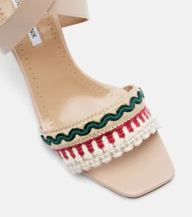 Manolo Blahnik Mabeco 90 embroidered leather sandals | Thumbnail 3 Manolo Blahnik Mabeco 90 embroidered leather sandals | Thumbnail 3