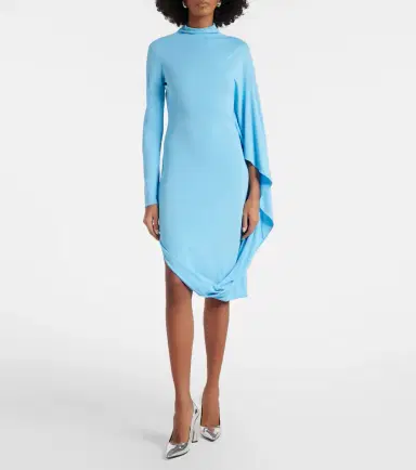 Stella McCartney Draped jersey midi dress | Thumbnail 3