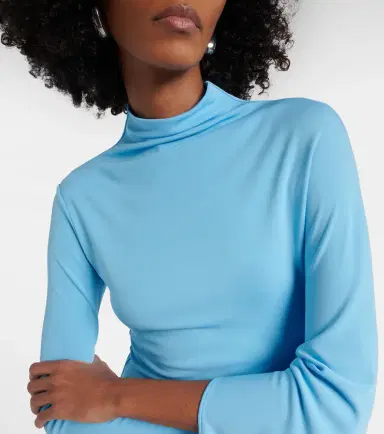 Stella McCartney Draped jersey midi dress | Thumbnail 5