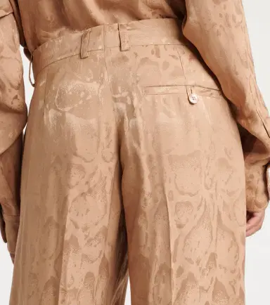 Stella McCartney Silk-blend wide-leg pants | Thumbnail 2