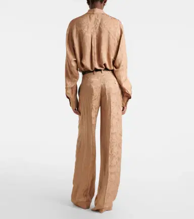 Stella McCartney Silk-blend wide-leg pants | Thumbnail 3