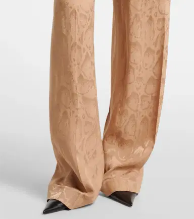 Stella McCartney Silk-blend wide-leg pants | Thumbnail 6