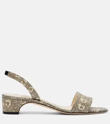 Manolo Blahnik Patobarnu 30 lizard-effect leather sandals | Thumbnail 2 Manolo Blahnik Patobarnu 30 lizard-effect leather sandals | Thumbnail 2