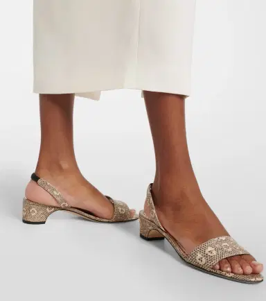 Manolo Blahnik Patobarnu 30 lizard-effect leather sandals | Thumbnail 6 Manolo Blahnik Patobarnu 30 lizard-effect leather sandals | Thumbnail 6