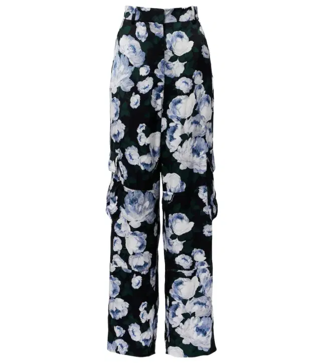 Stella McCartney Printed satin pajama pants