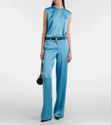 Stella McCartney Satin wide-leg pants | Thumbnail 5