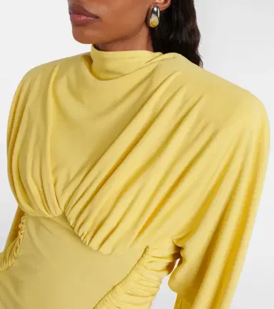 Stella McCartney Draped jersey minidress | Thumbnail 4 Stella McCartney Draped jersey minidress | Thumbnail 4