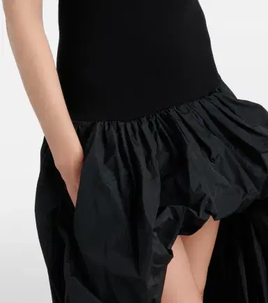 Stella McCartney Asymmetric crêpe and jersey gown | Thumbnail 2