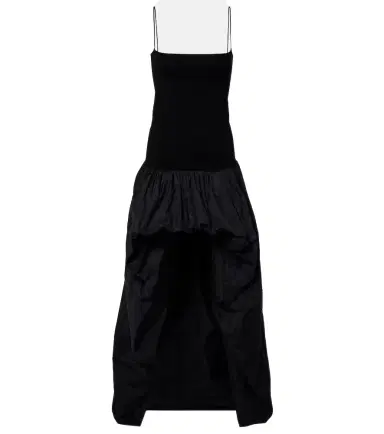 Stella McCartney Asymmetric crêpe and jersey gown | Thumbnail 1