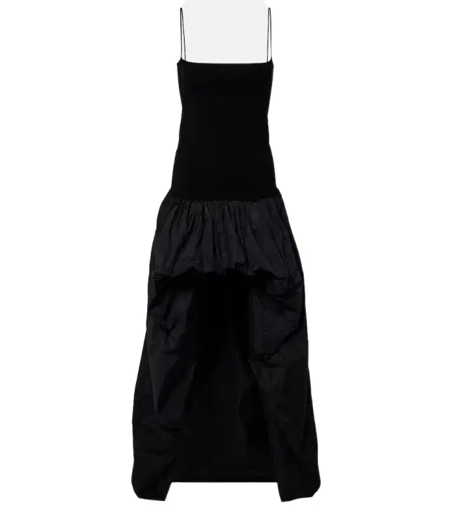 Stella McCartney Asymmetric crêpe and jersey gown