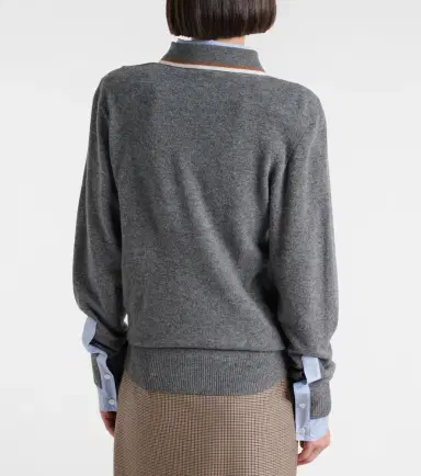 Stella McCartney Layered virgin wool polo sweater | Thumbnail 3 Stella McCartney Layered virgin wool polo sweater | Thumbnail 3