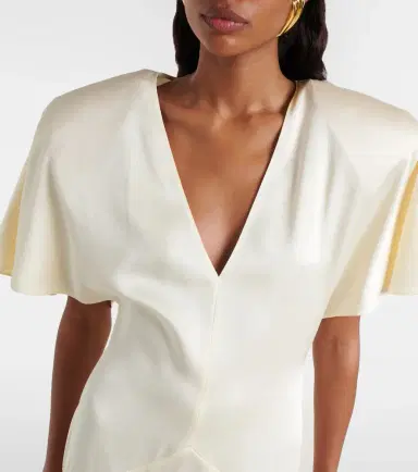 Stella McCartney Satin midi dress | Thumbnail 3 Stella McCartney Satin midi dress | Thumbnail 3