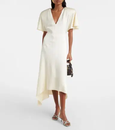 Stella McCartney Satin midi dress | Thumbnail 5 Stella McCartney Satin midi dress | Thumbnail 5